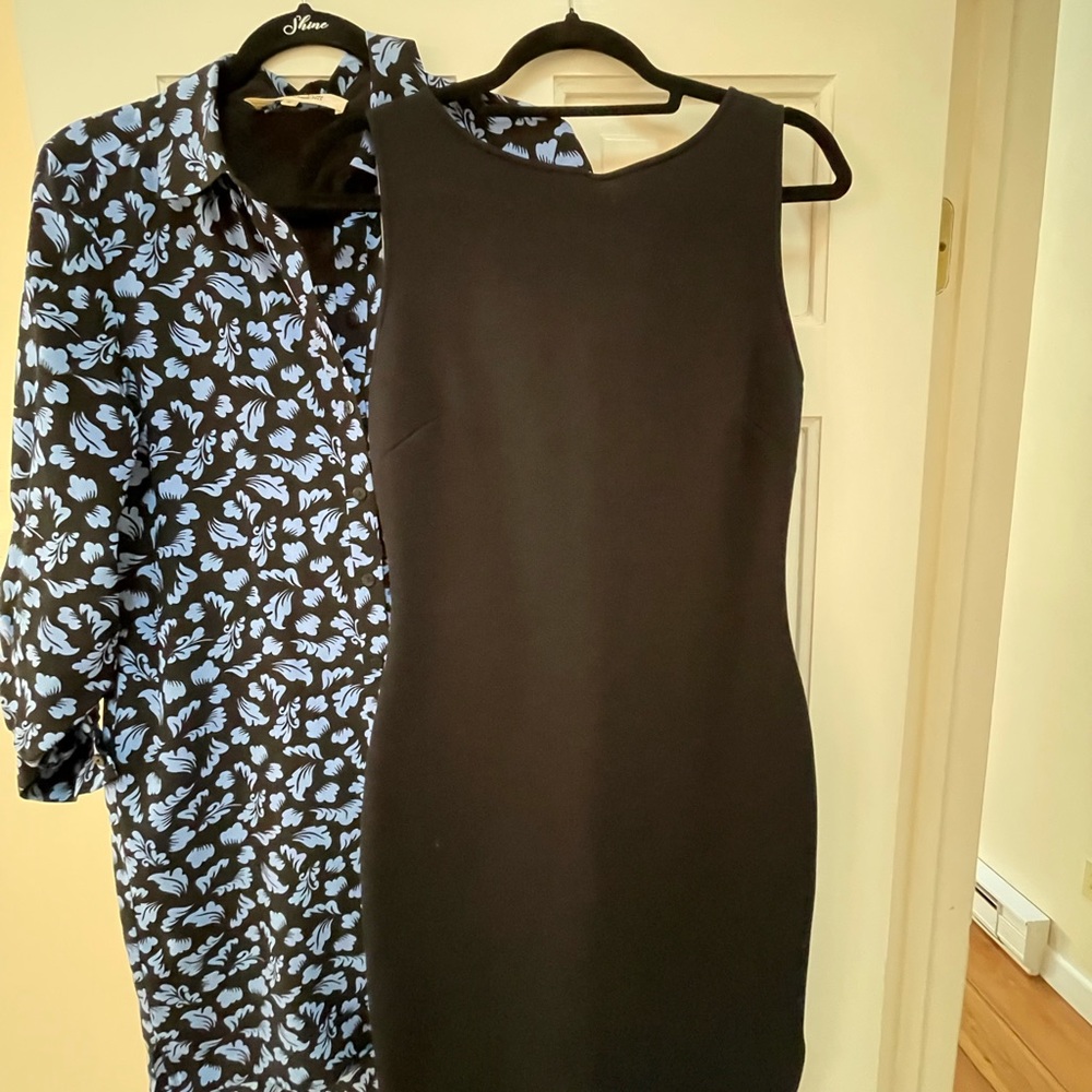 REISS scuba body on midi dress - Picture 2 of 4